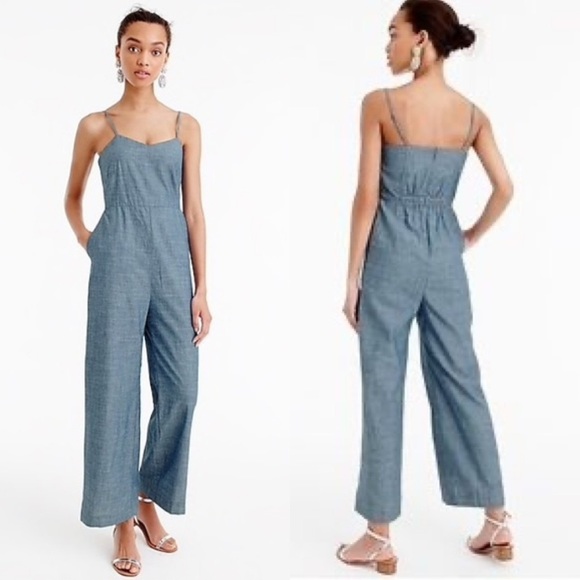 j crew chambray jumpsuit